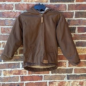 C.E. Schmidt boys size M Sherpa lined hooded coat